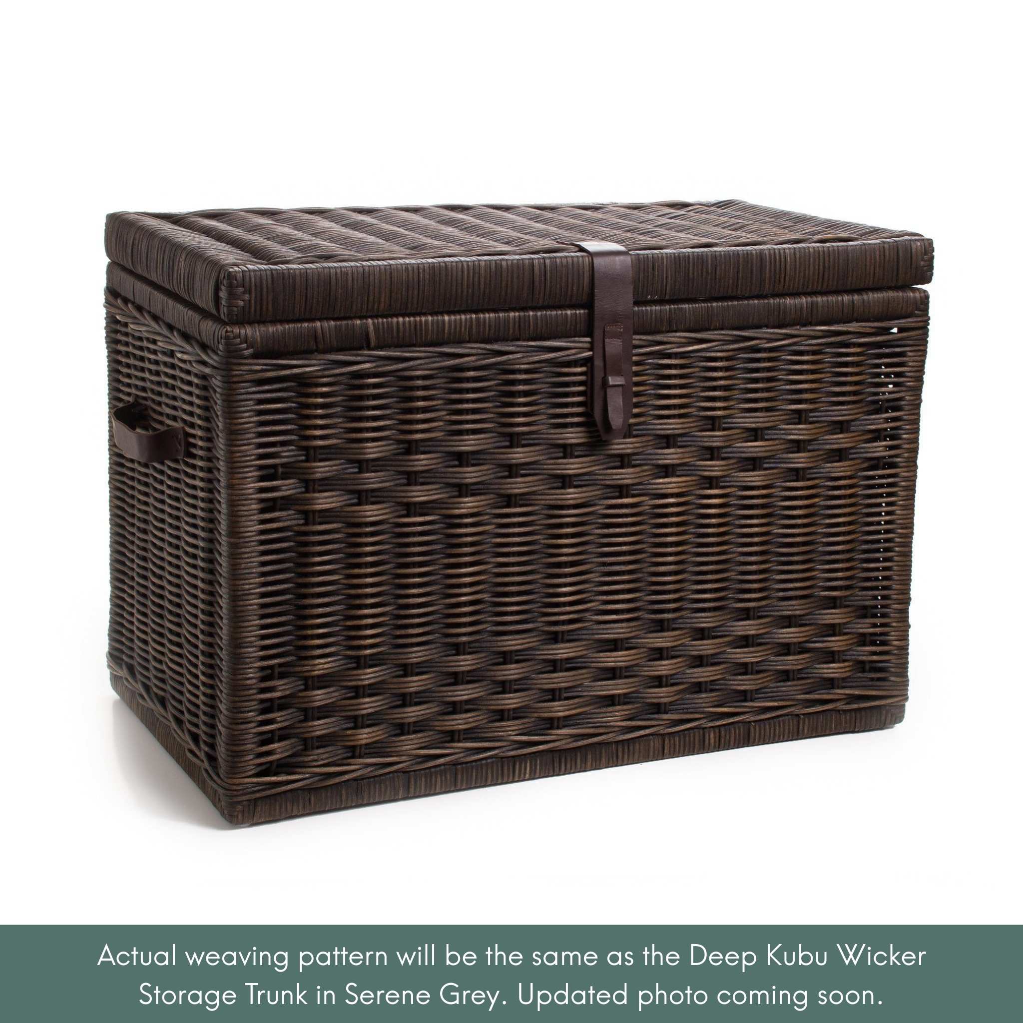 DVD/Paper Storage Basket, 2 sizes shown in Antique Walnut Brown
