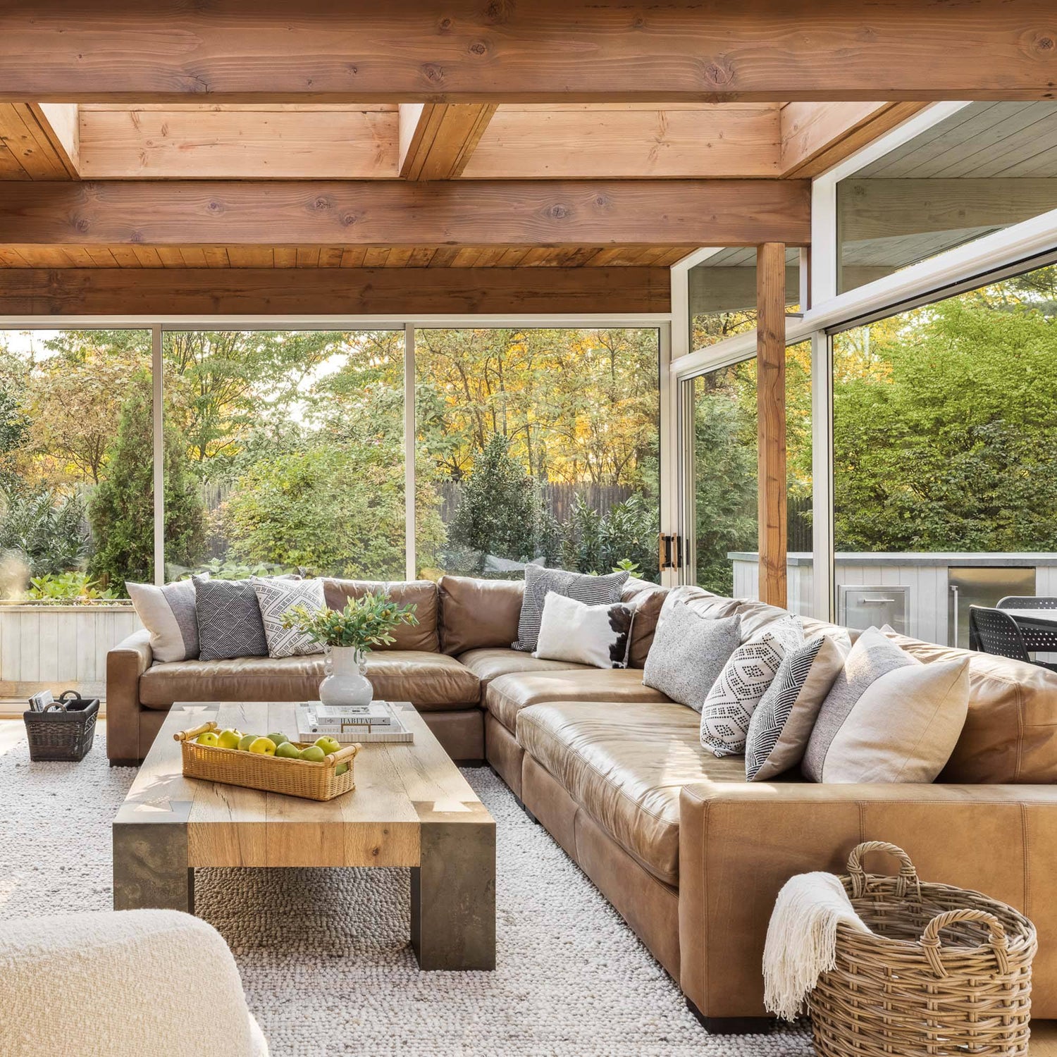 Floor Basket Decor Ideas