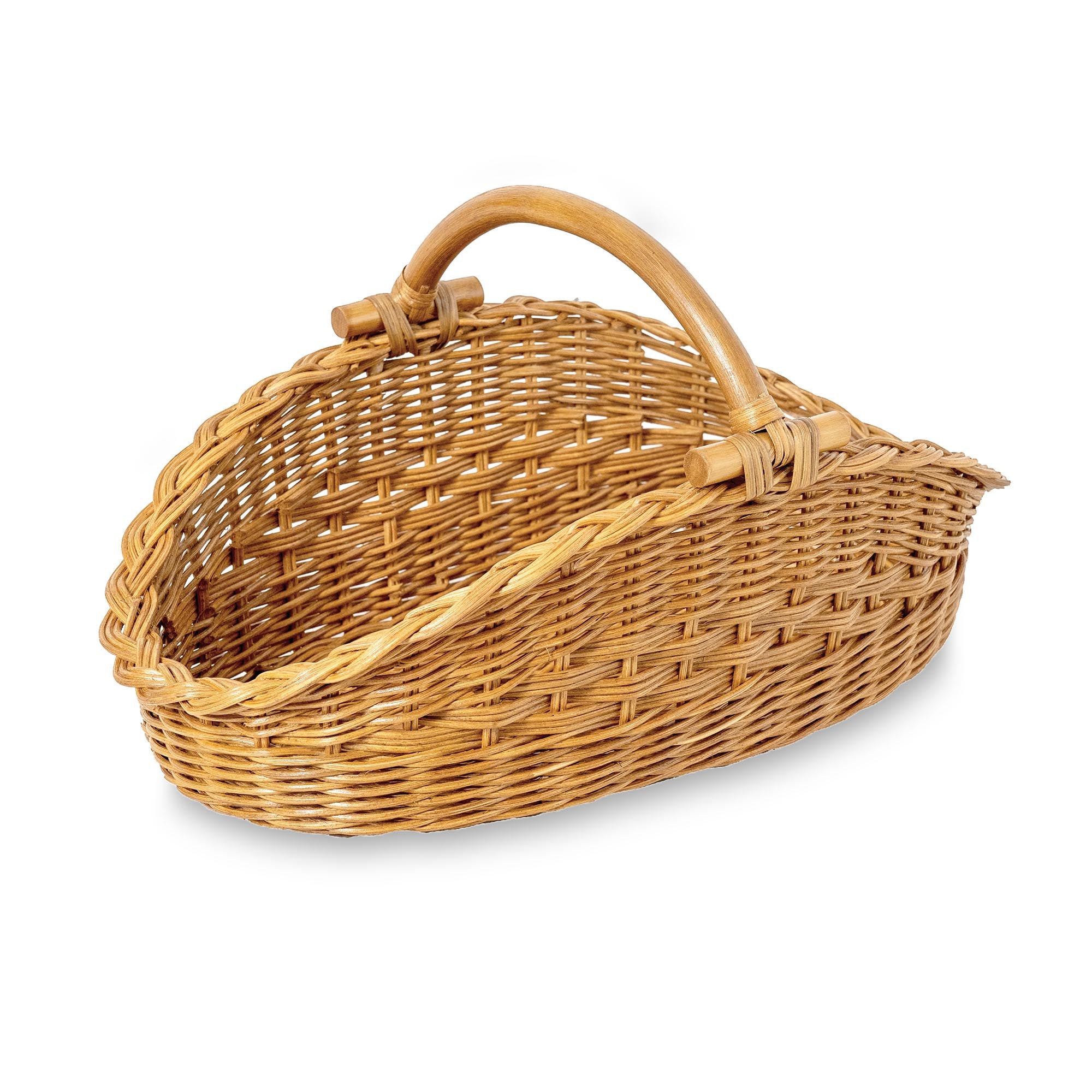 Wicker Gathering Basket in Sandstone, size L | The Basket Lady