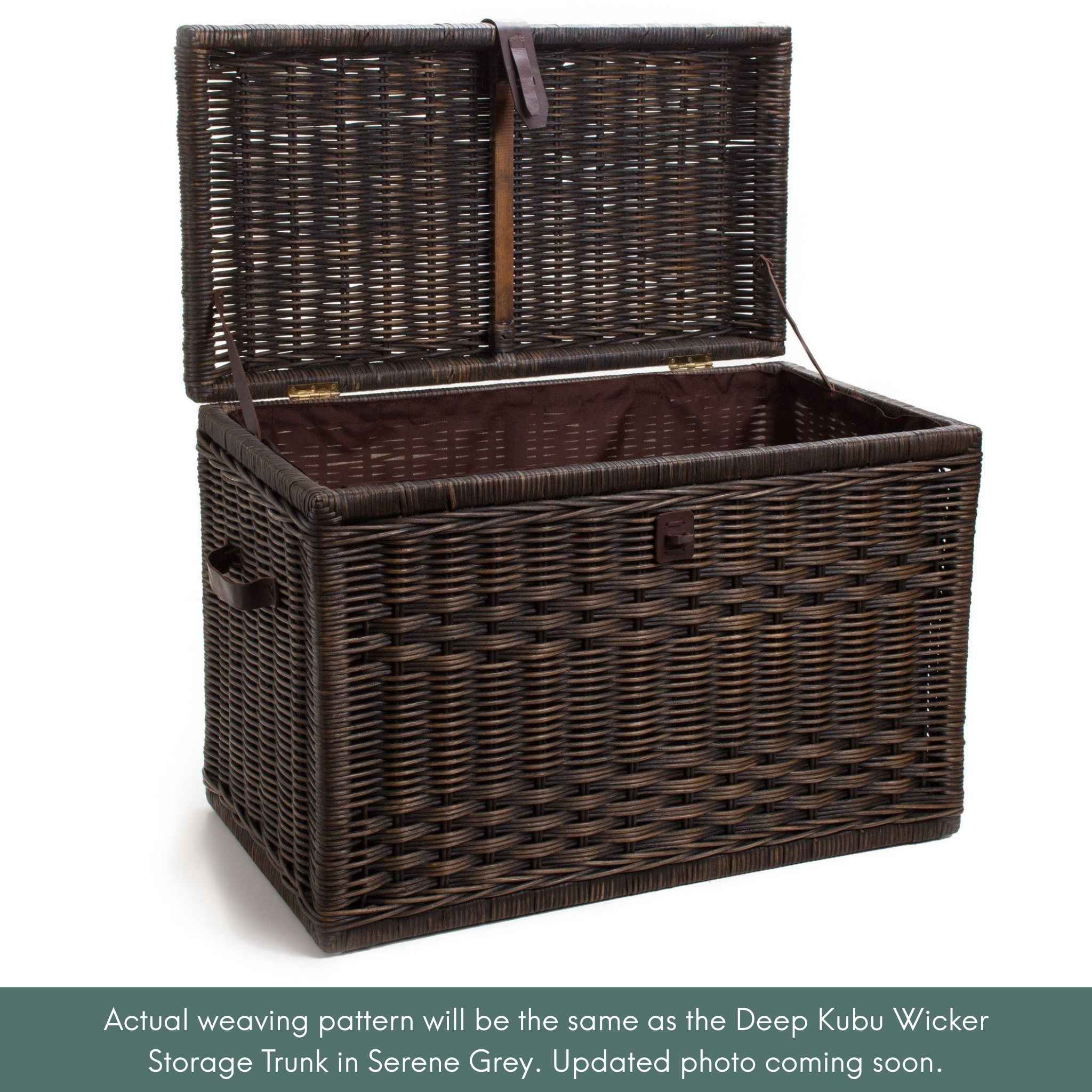 The Basket Lady Wicker Storage Trunk
