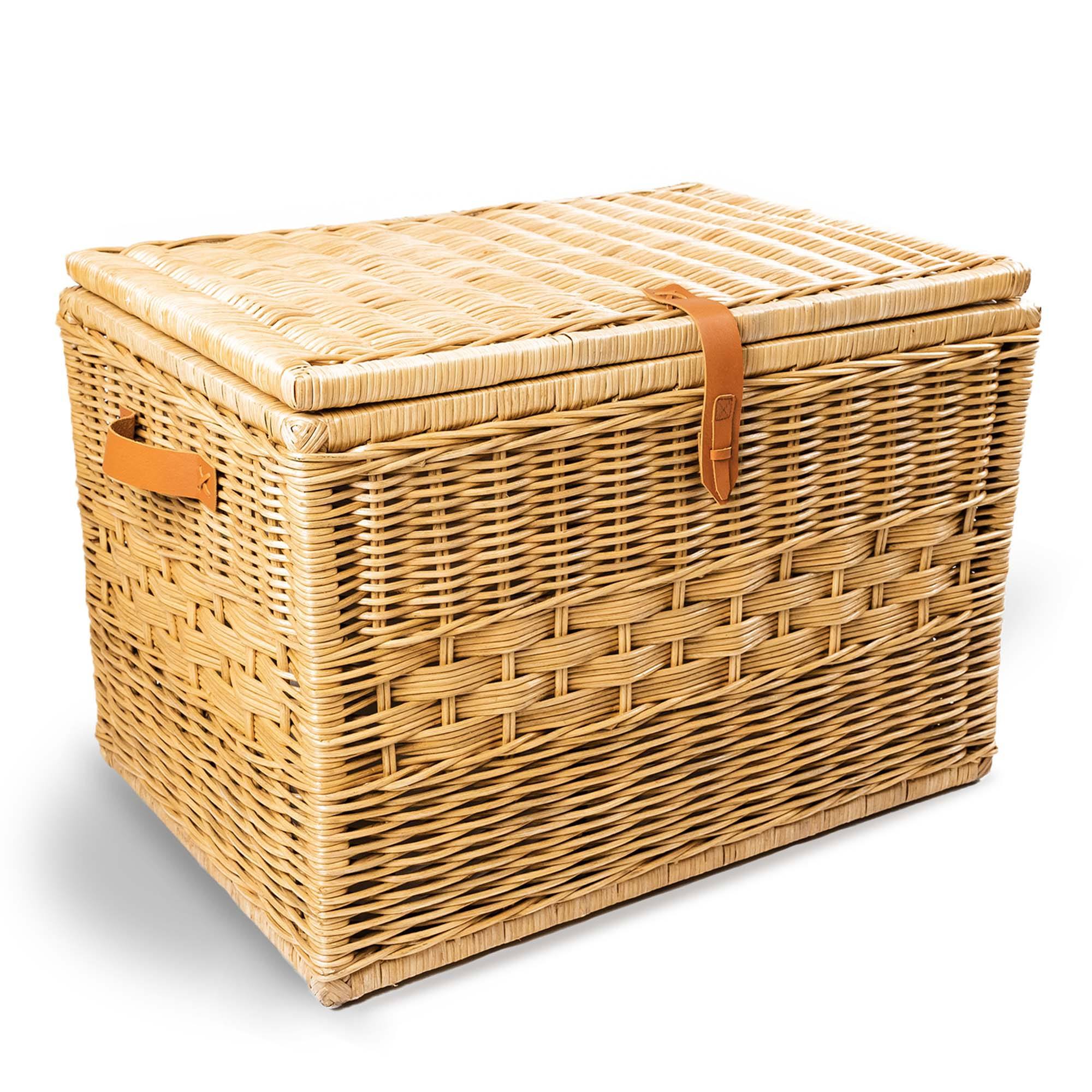 Extra large sale wicker blanket box