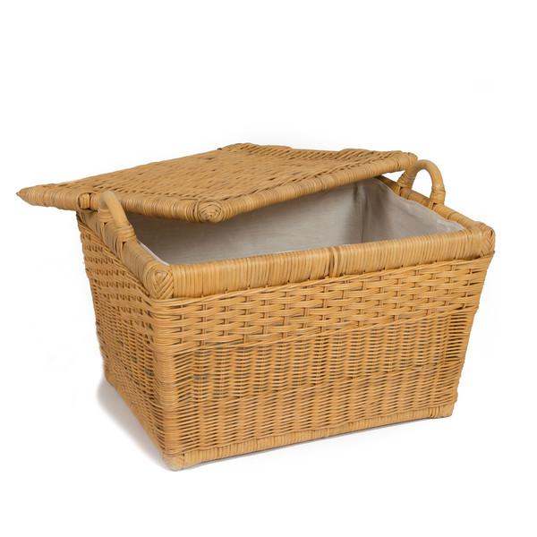 The Basket Lady Fabric Liner for Lift-off Lid Wicker Storage Basket