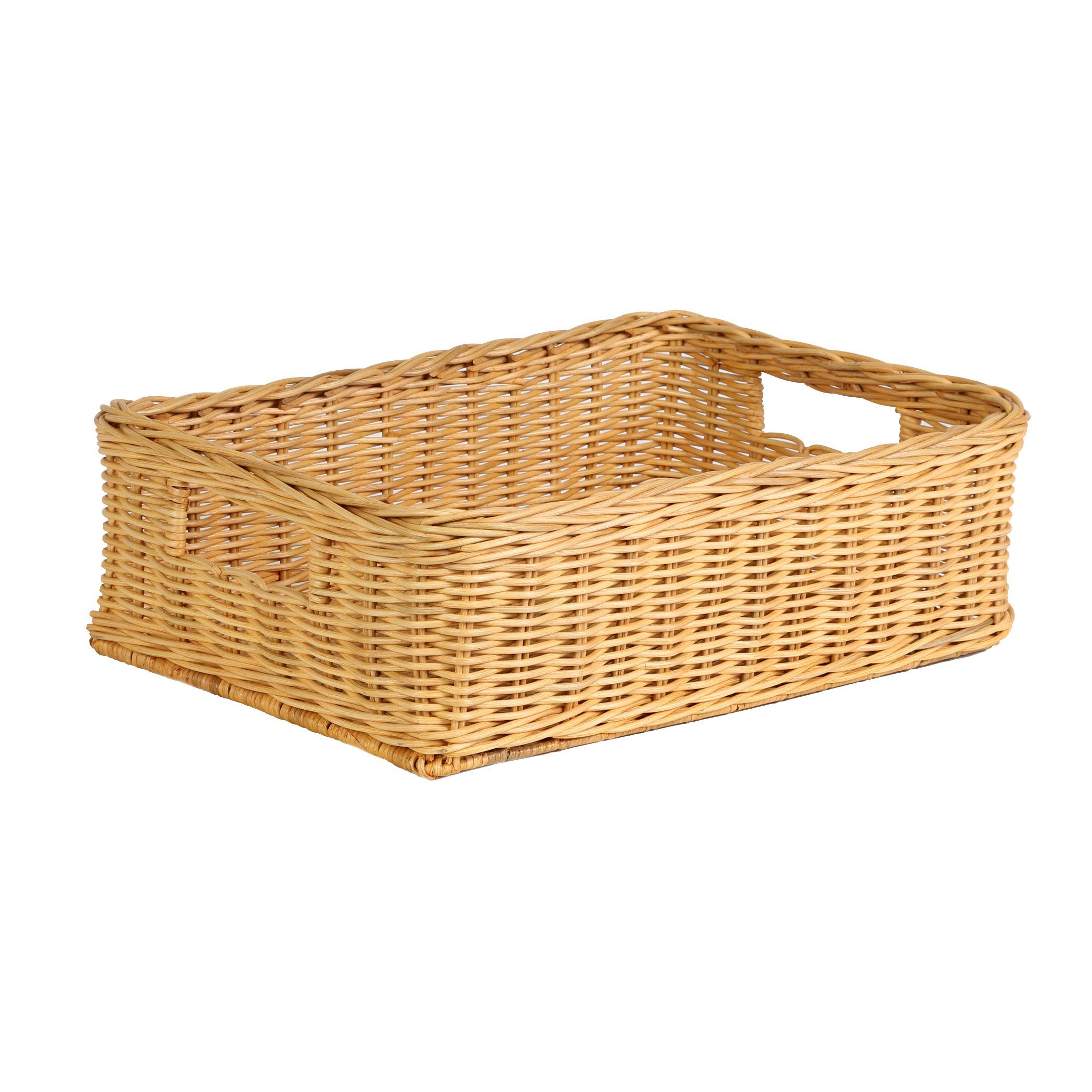 Underbed Wicker Storage Basket Bed & Bath > Underbed Storage The Basket Lady Toasted Oat M