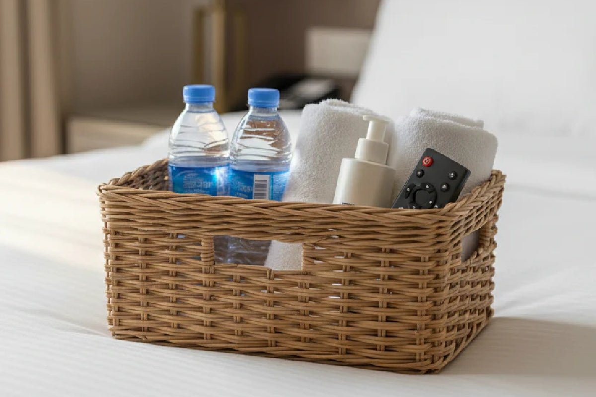 Guest Room Essentials: Thoughtful Basket Storage for Hosting Success