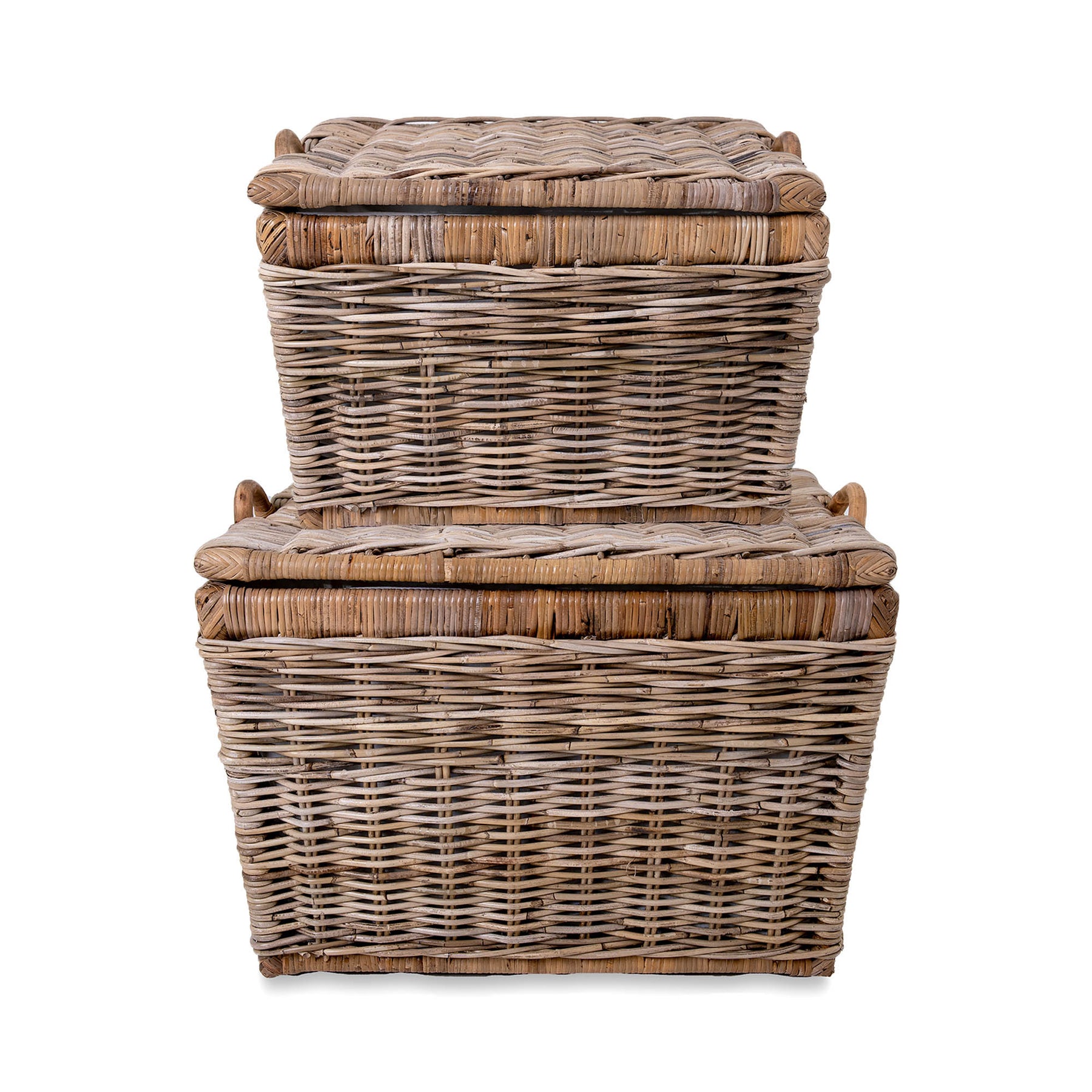 Lift Off Lid Kubu Wicker Storage Basket The Basket Lady