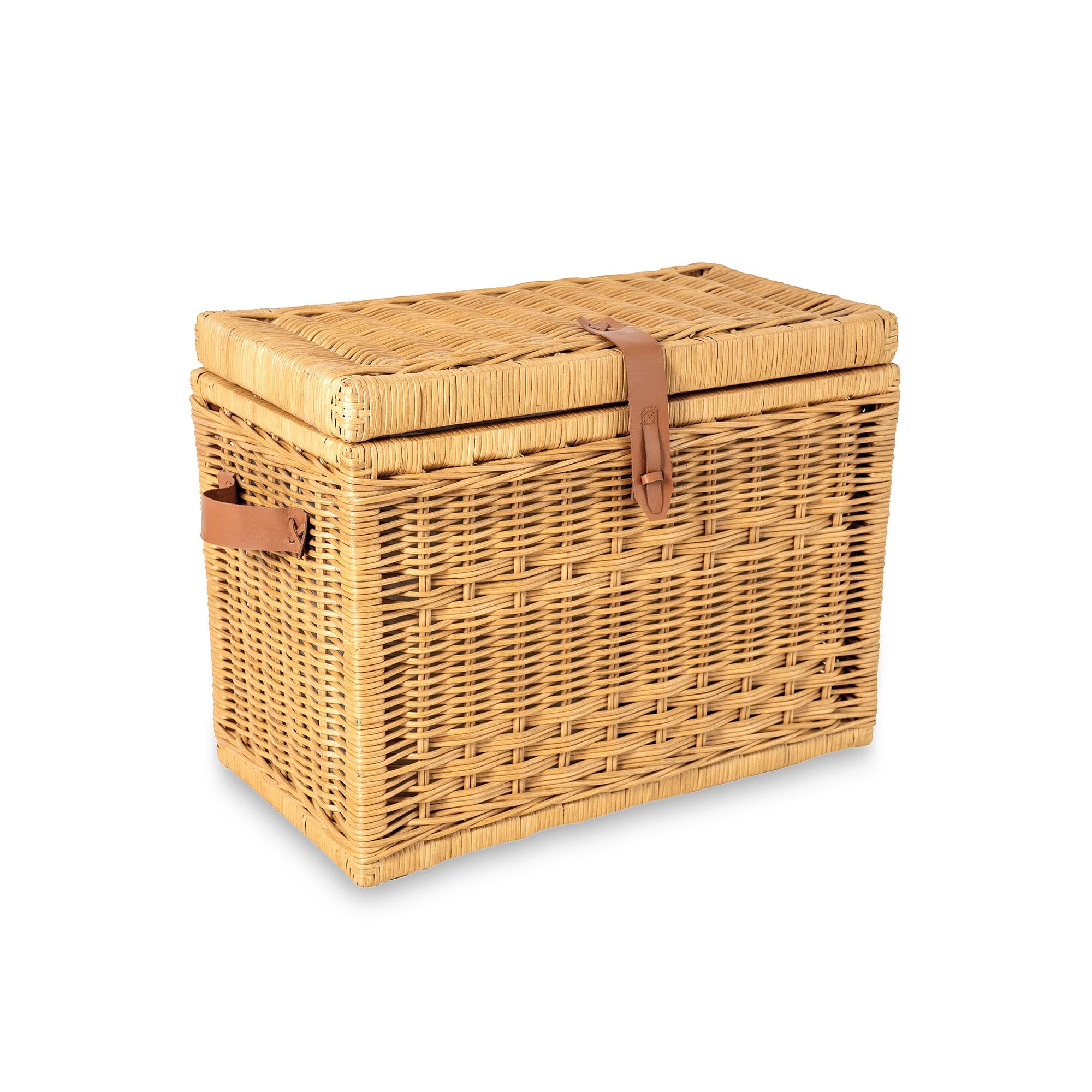 Wicker Storage Trunk in Sandstone, size medium | The Basket Lady