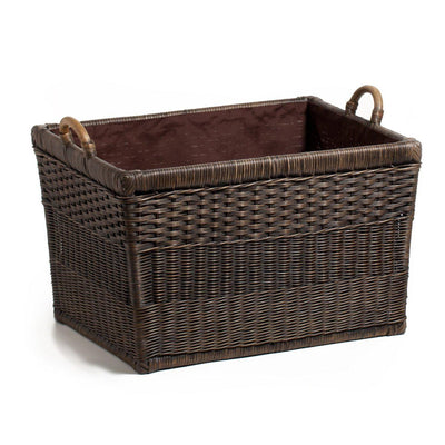 The Basket Lady Fabric Liner for Lift-off Lid Wicker Storage Basket