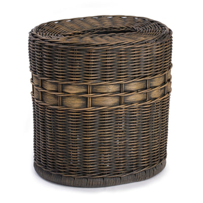 Drop-in Oval Wicker Waste Basket | The Basket Lady