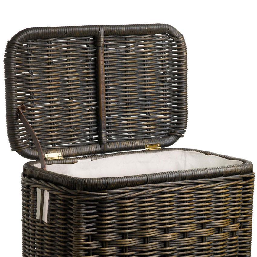 Fabric Liner For Narrow Rectangular Wicker Laundry Hamper – The Basket Lady