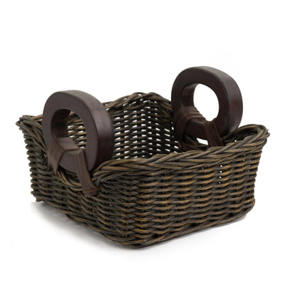 The Basket Lady Fancy Wicker Napkin Basket