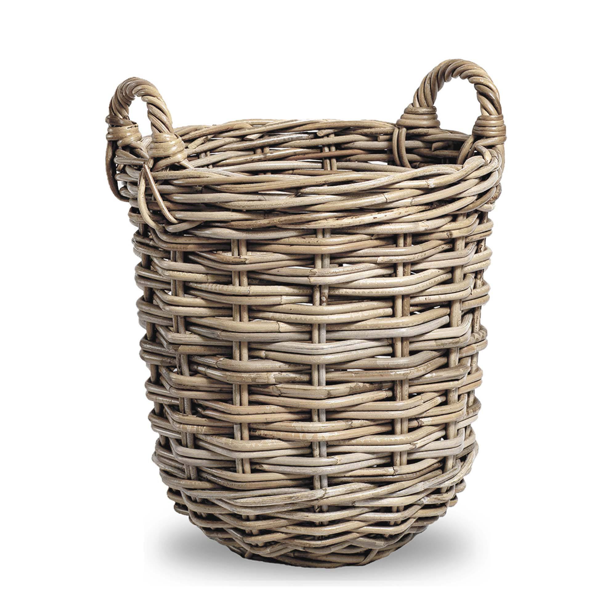 Kubu Round Storage Tote Basket, small | The Basket Lady