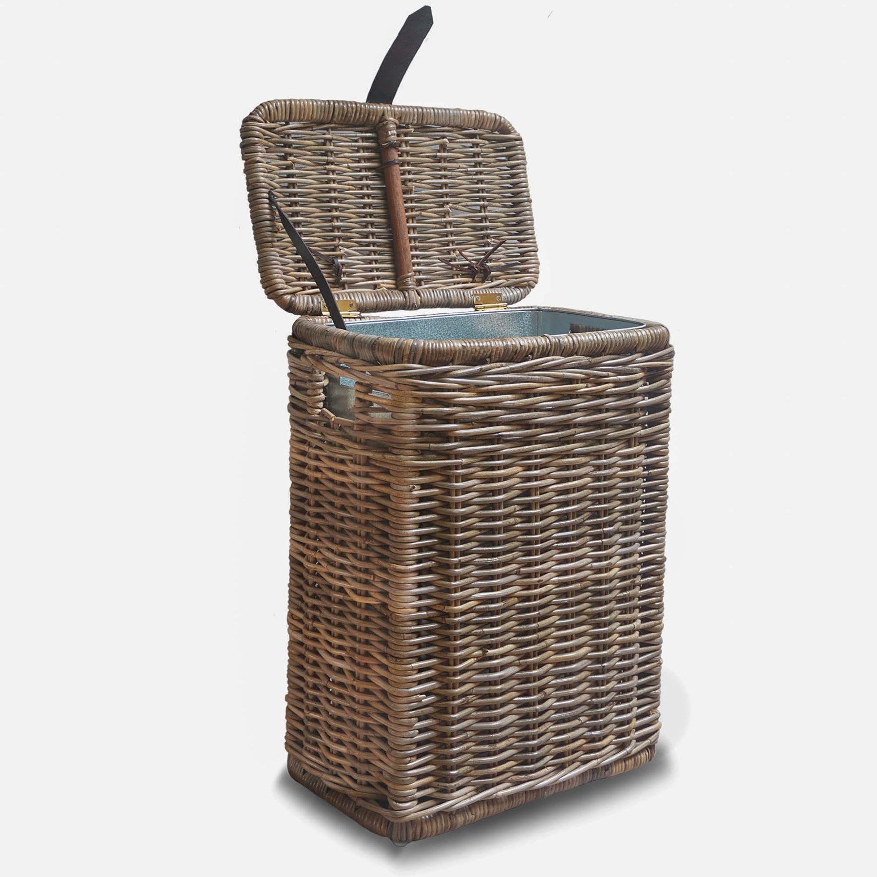 Kubu Wicker Rectangular Kitchen Waste Basket The Basket Lady
