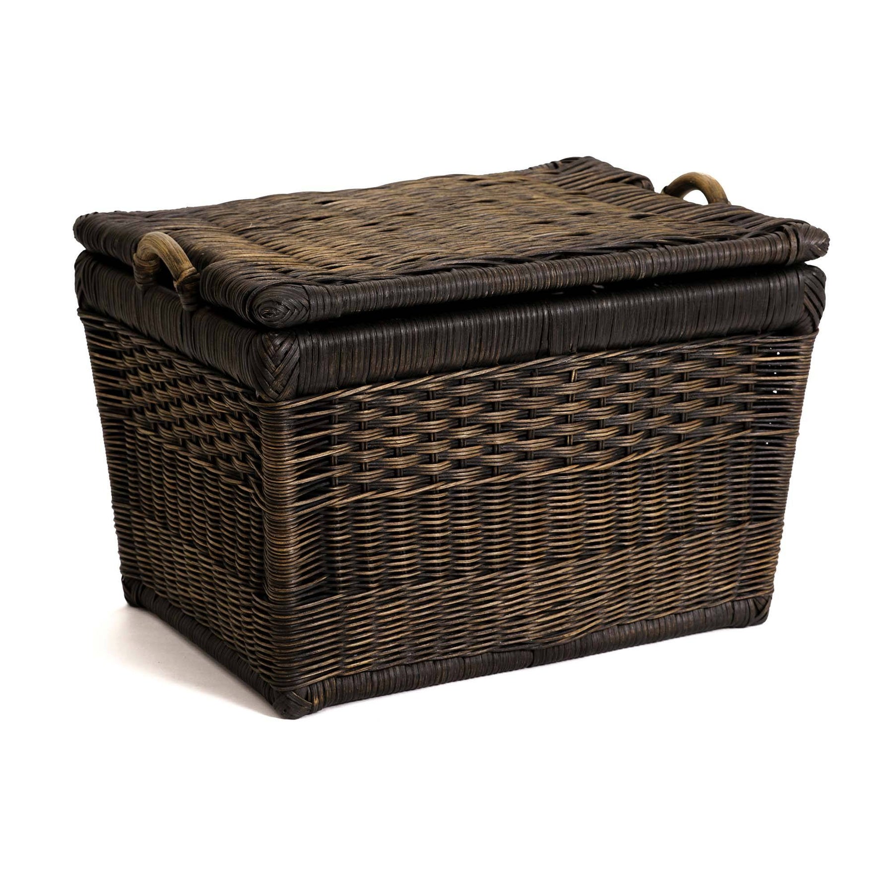 Large storage shop basket with lid