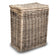 Narrow Rectangular Lidded Wicker Laundry Hamper | The Basket Lady