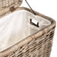Narrow Rectangular Lidded Wicker Laundry Hamper | The Basket Lady