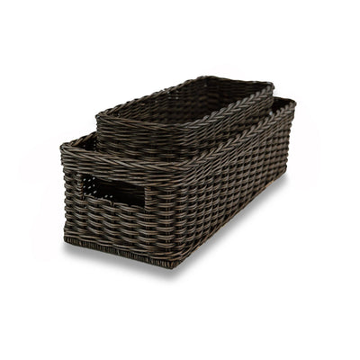 Wicker Storage Baskets for Shelves & Closets