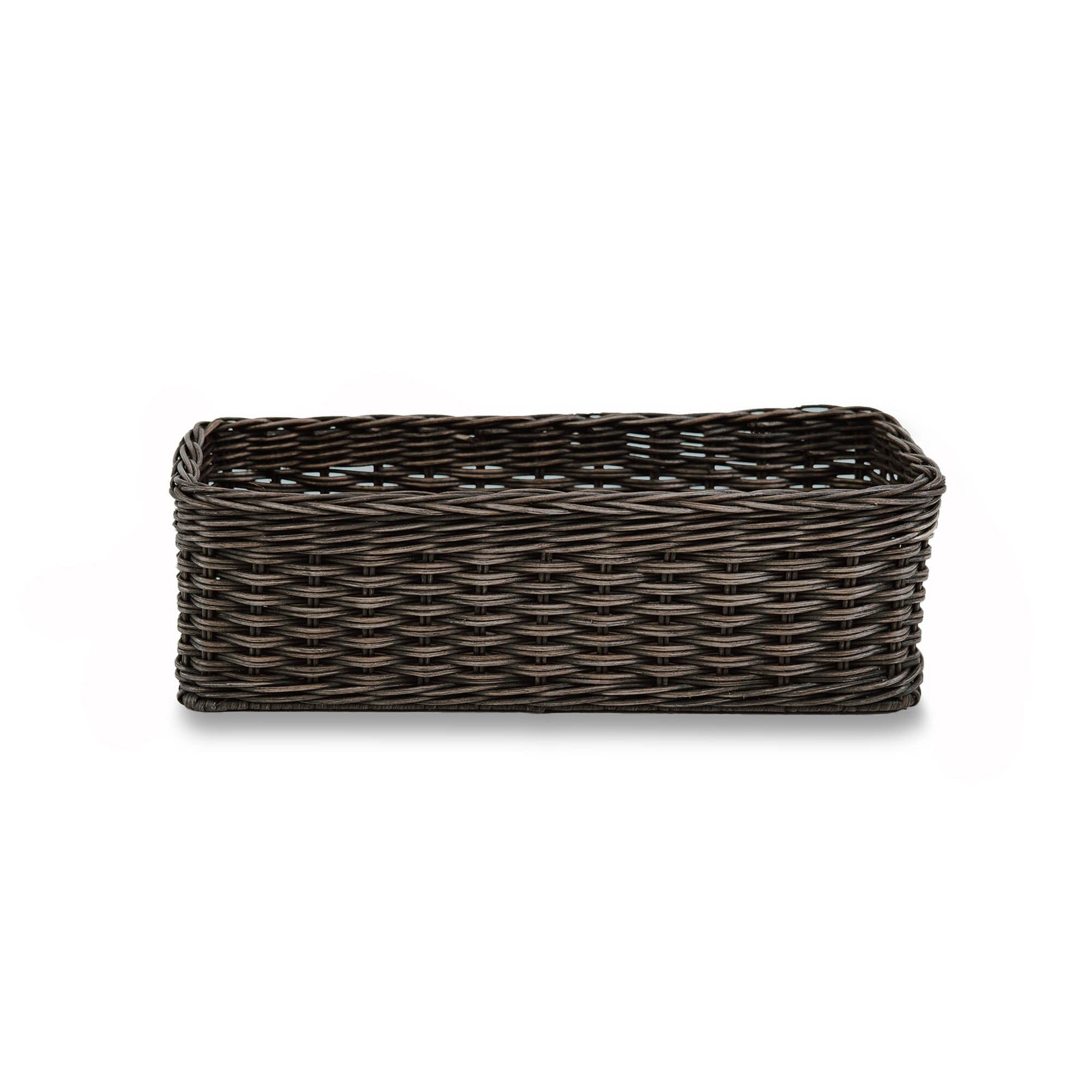 Narrow Rectangular Wicker Storage Basket The Basket Lady 