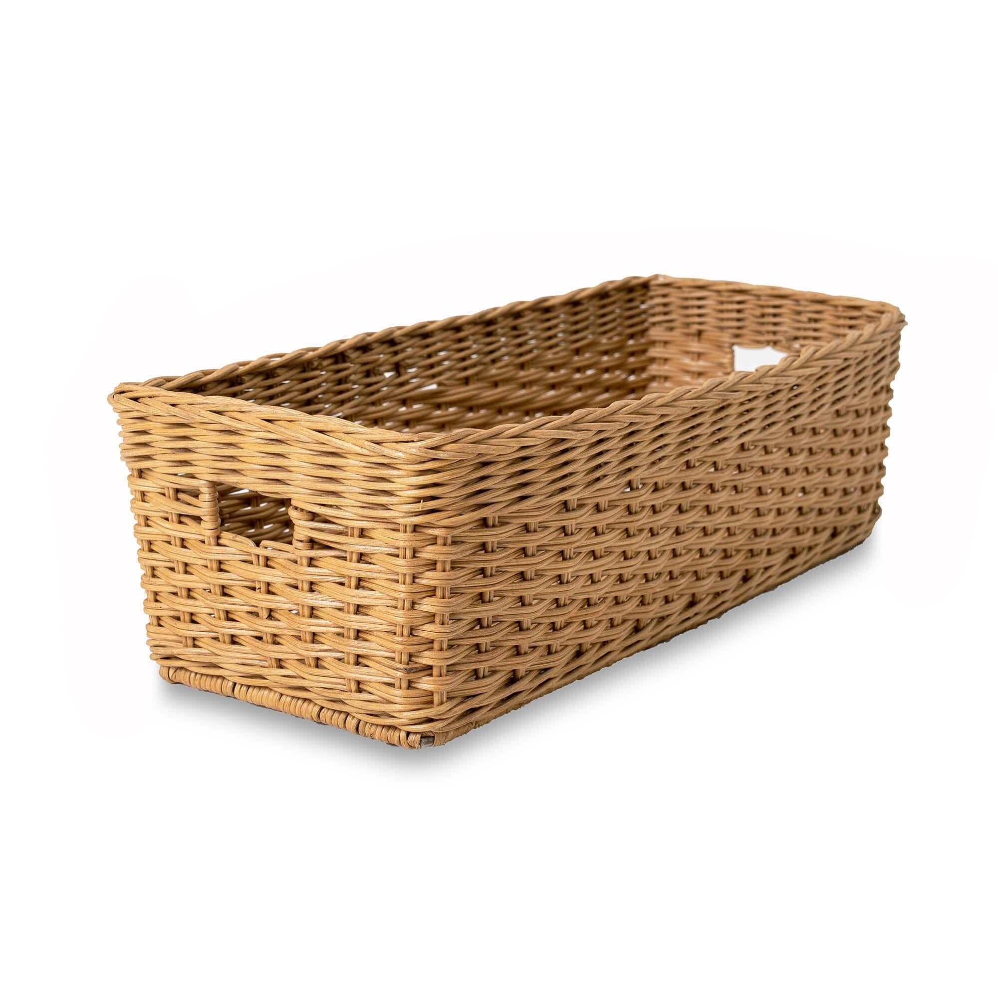 Narrow Rectangular Wicker Storage Basket The Basket Lady 