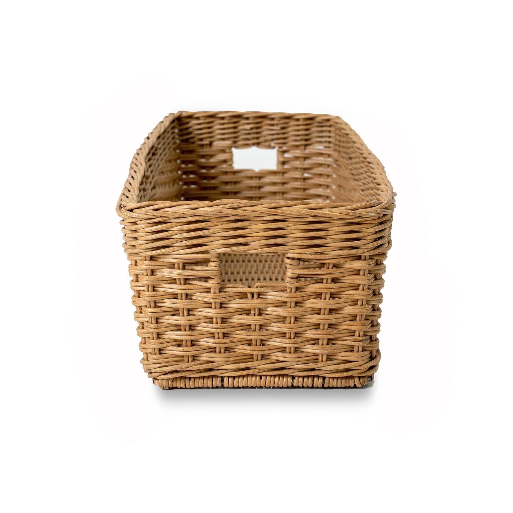 Narrow Rectangular Wicker Storage Basket The Basket Lady 