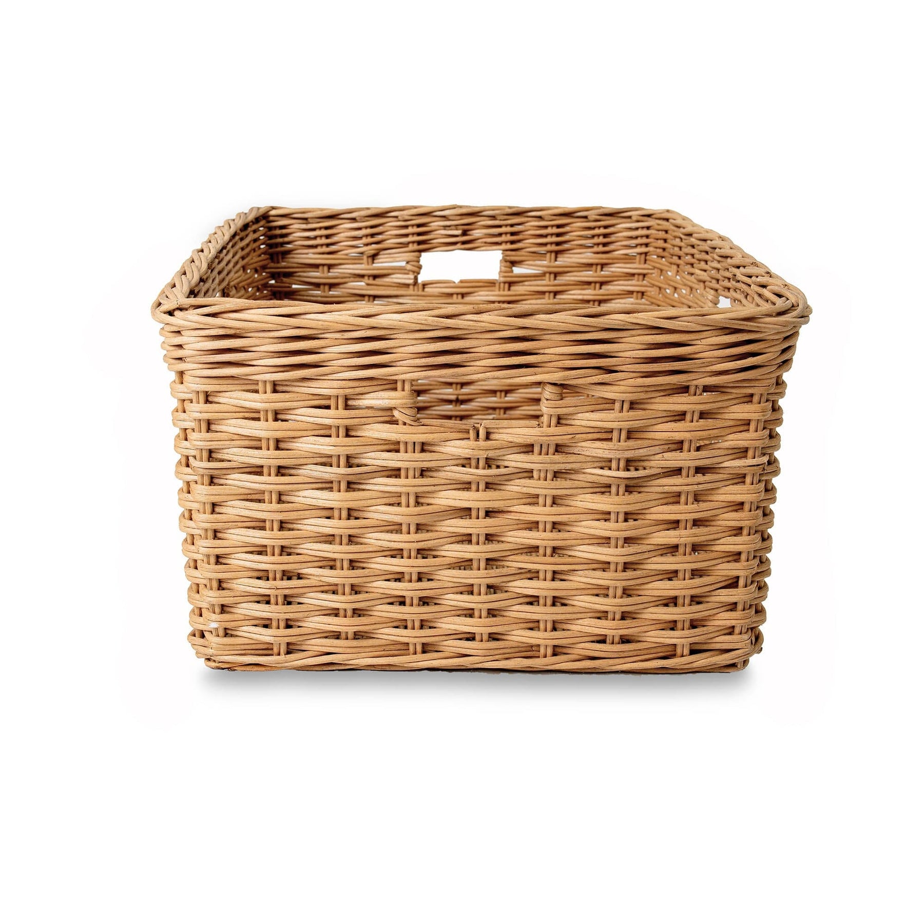 Deep Rectangular Basket Deep Woven Baskets: Craftsmanship Meets Functionality