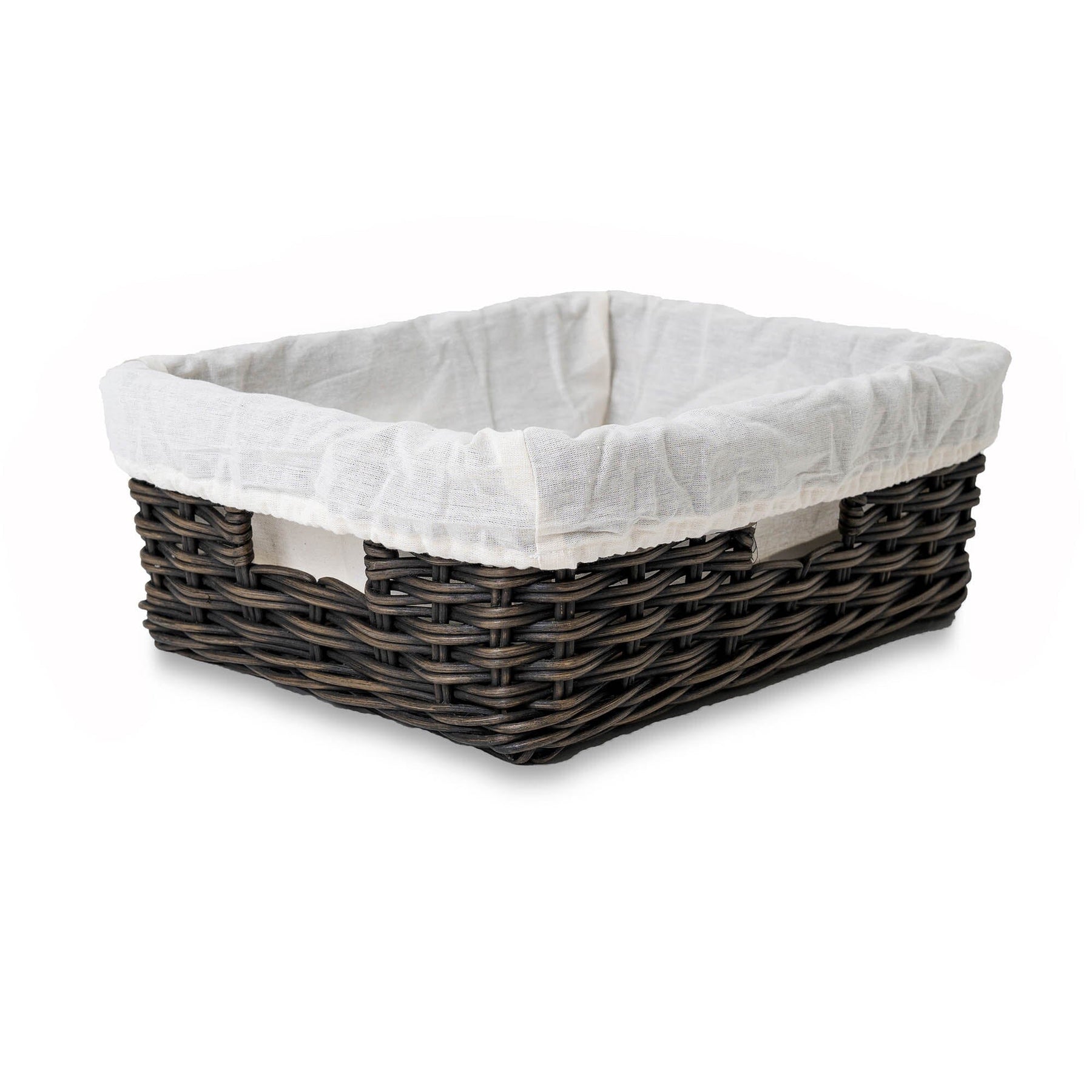Rectangular Low Wicker Storage Basket – The Basket Lady