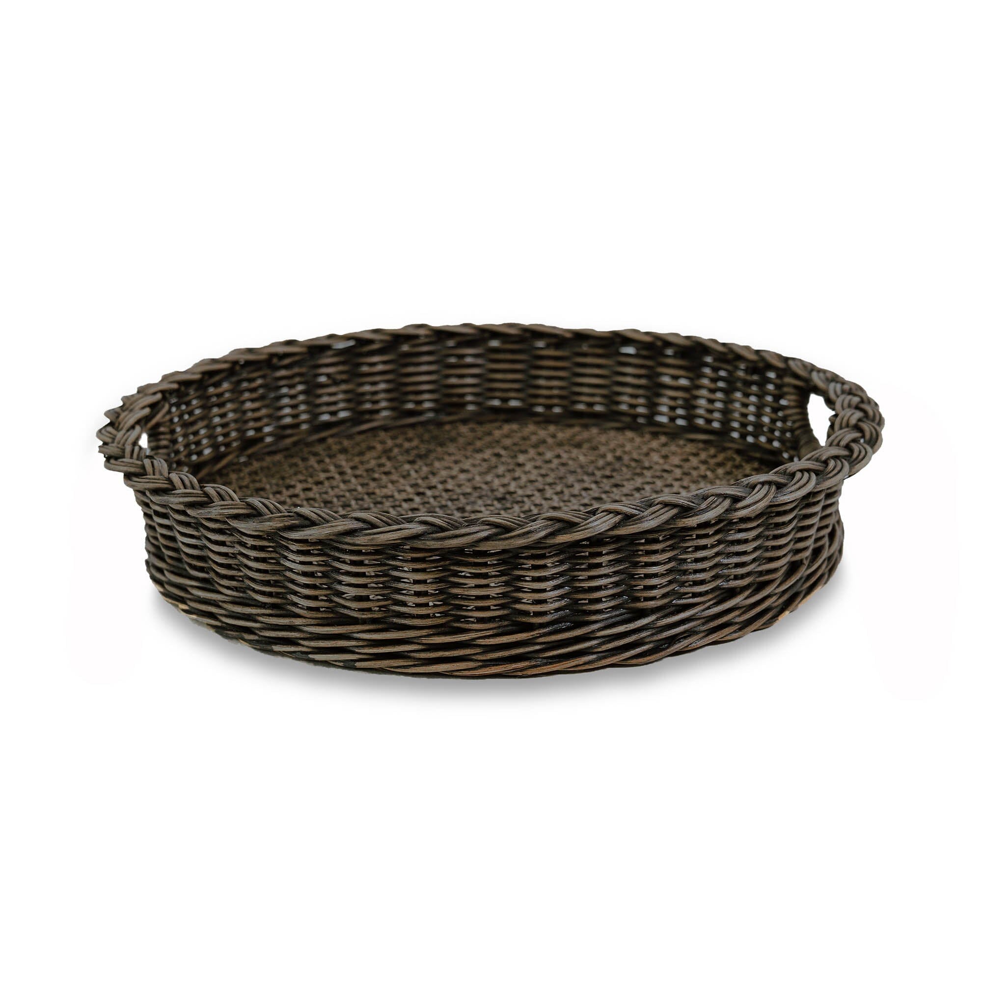 Round Wicker Serving Tray Kitchen > Serving The Basket Lady 