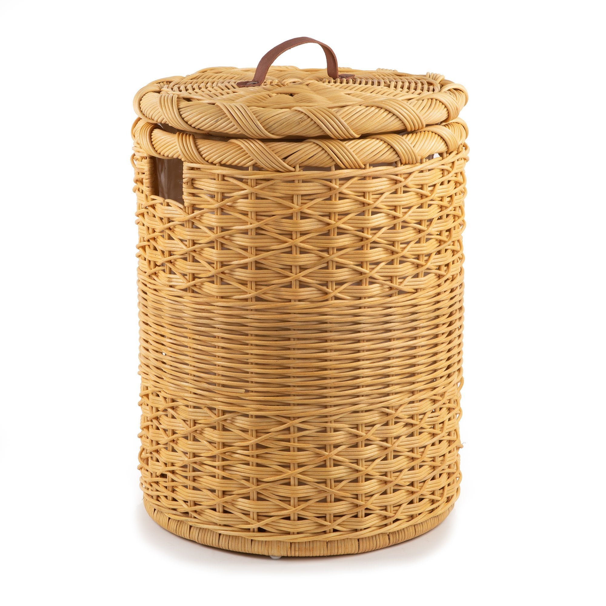 The Basket Lady Round Hamper, Sandstone, Large