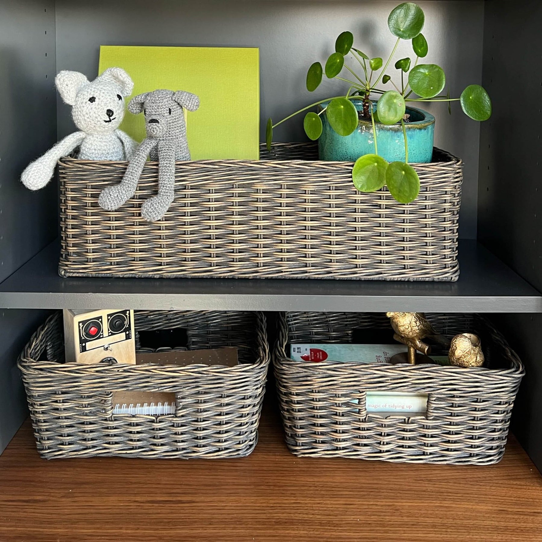 Rectangular Low Wicker Storage Basket – The Basket Lady
