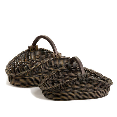 The Basket Lady Wicker Gathering Basket